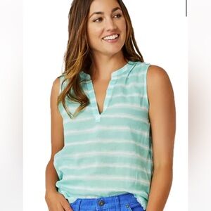 Carve Designs Dylan organic cotton Sea glass tie dye tank